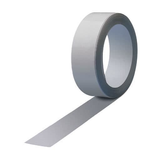 Klistret metallband - MAUL - 2,5 m - Vit - Flexibelt för magneter - Tillverkat i Tyskland