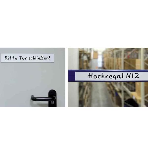 Klippt magnetband 40 mm x 10m Tjocklek 1 mm Vit