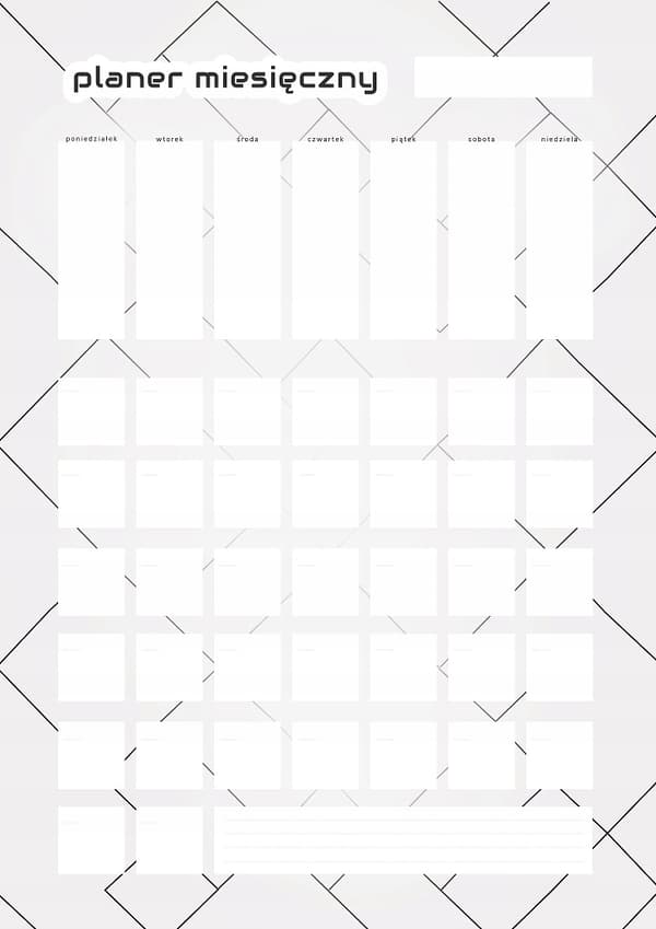 Dry Erase Planner Universal Månedskalender, Klistermærke 30x42cm