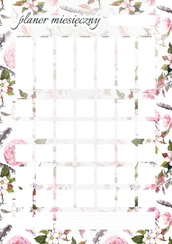 Dry Erase Planner Universal Månedskalender, Klistermærke 30x42cm