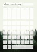 Miniatyrbillede 1 af 2: KØLESKABSPLANLÆGGER MAGNETISK KALENDER 40x56cm
