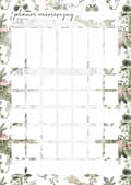 Miniatyrbillede 1 af 2: KØLESKABSPLANLÆGGER MAGNETISK KALENDER 30X42,5 CM