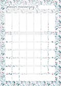 Miniatyrbillede 1 af 2: KØLESKABSPLANLÆGGER MAGNETISK KALENDER 40x56cm
