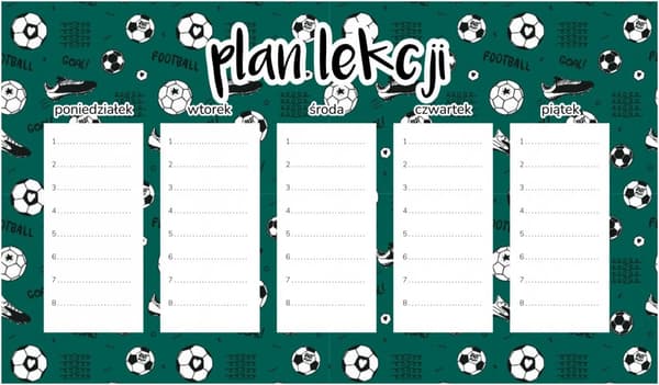 Magnetisk lektionsplan fotbollsmatch 30x17,5 cm