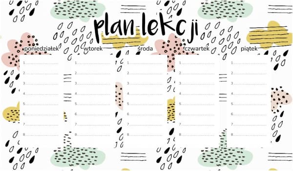 Magnetisk lektionsplan Regniga moln 30x17,5 cm
