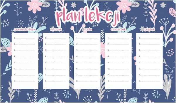 Magnetisk lektionsplan för barn 30x17,5 cm