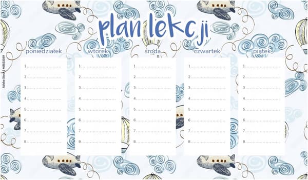 Magnetiskt lektionsflygplan för barn, flygplan och ballonger, 30x17,5 cm