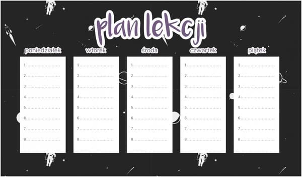 Magnetisk lektionsplan Rymdexpedition 45x26CM