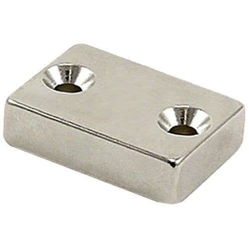 Magnetexperter N42 Magnet med 4,2 mm försänkta skruvhål, från Syd (10-pack) - SP30218S-10