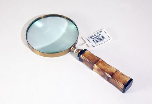 Stylish handmade magnifying glass, magnification 12.25 times