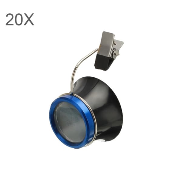 Lupp med 20X Förstoring och Clip On