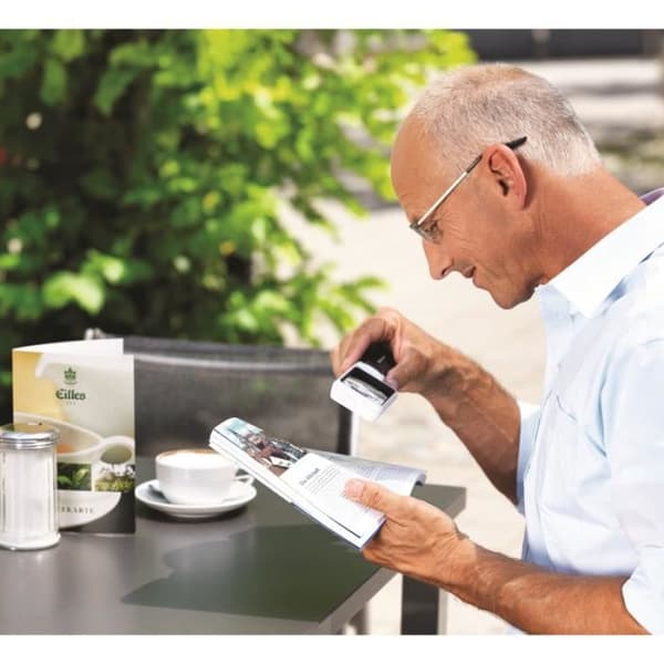 Rektangulärt upplyst förstoringsglas MOBILUX - ESCHENBACH - x3.5 - LED - Ultralätt