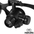 Miniatyrbild 3 av 4: Double Eye Magnifier - DIVERSE - MAVURA - 20x förstoring - LED-ljus - Solid plast