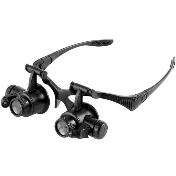 Double Eye Magnifier - DIVERSE - MAVURA - 20x förstoring - LED-ljus - Solid plast