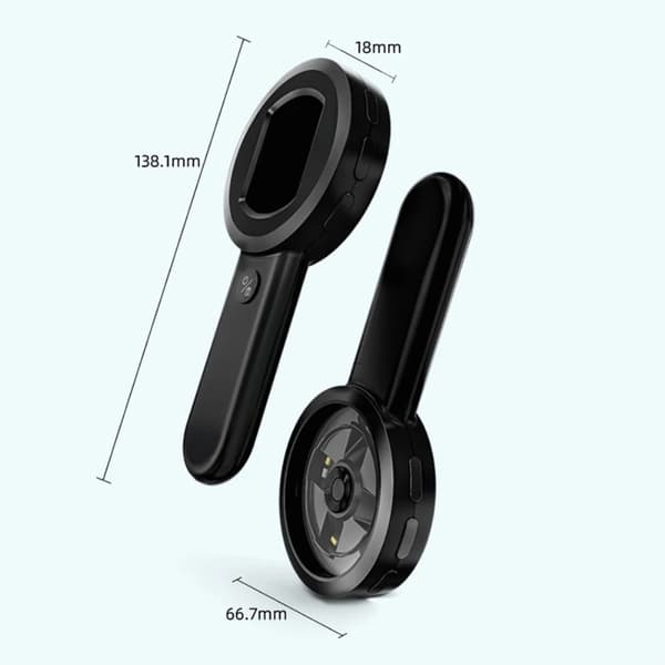 2 tuuman IPS HD -kuvaa ja tallenna tällä suurennuslasilla. LED-valo