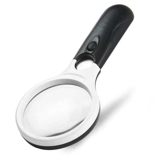 Läsförstoringsglas - Ej specificerat - 3 LED-lampor - Förstoring - Praktiskt - Kompakt