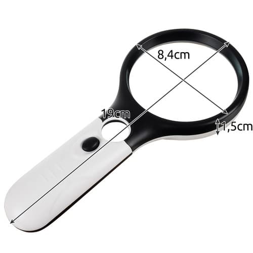 Izoxis 22670 LED-belyst lup