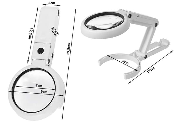 Förstoringsglas LED med Stativ
