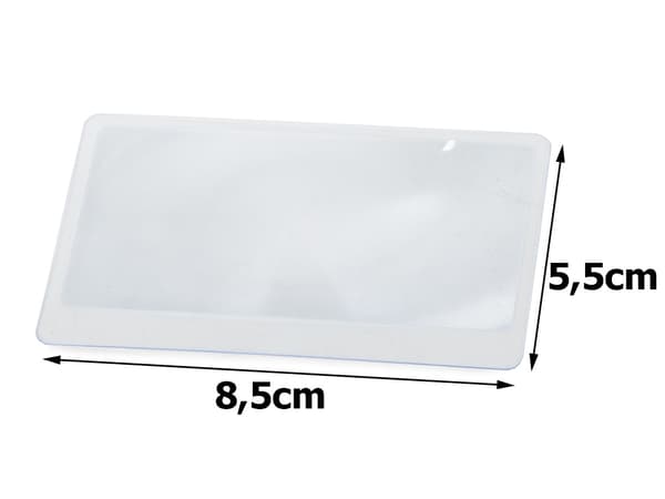Förstoringsglas - 85x55mm - Förstoring 1x-5x