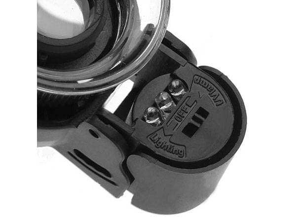 Juvelerares lupp 2 led uv 45x glas