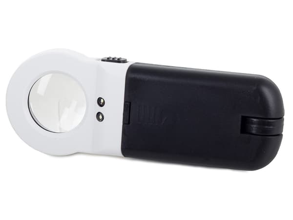 Hoppfällbart Förstoringsglas - Stativ & LED - Förstoring 16x