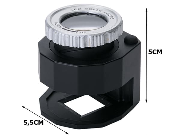 Juvelerares luppmikroskop 30x 3 led uv-patron