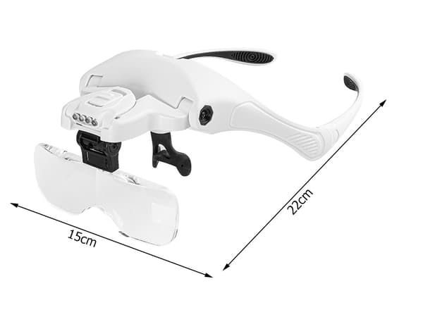 Förstoringsglasögon med LED - 3,5x