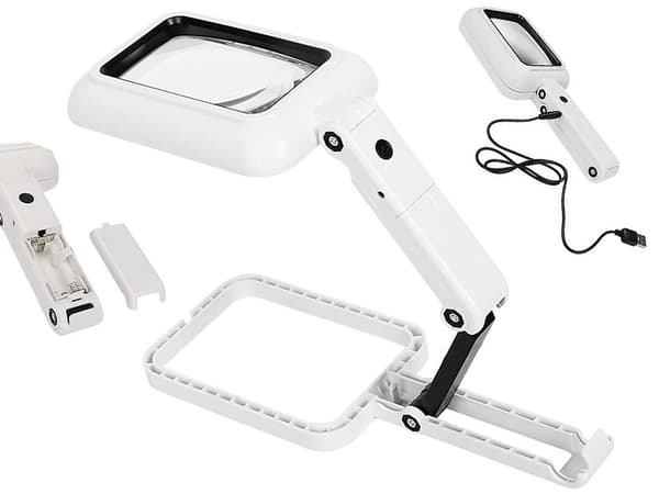 Förstoringsglas - 3x Förstoring & LED-lampa