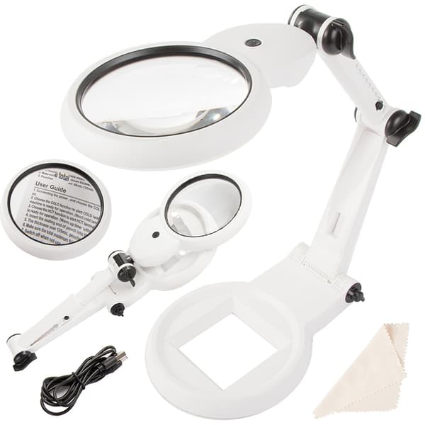 Förstoringsglas - 12x Förstoring & LED-lampa