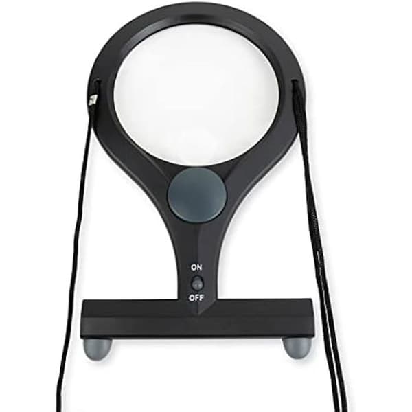 Handsfree förstoringsglas - CARSON - LumiCraft - 2x förstoring - LED-belysning - 110 mm lins