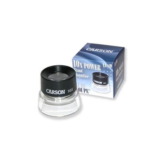 Carson LL-10 förstoringsglas - CARSON märke - 10x förstoring - Svart/Transparent - 50,8x50,8x45,7 mm - 39,7 g