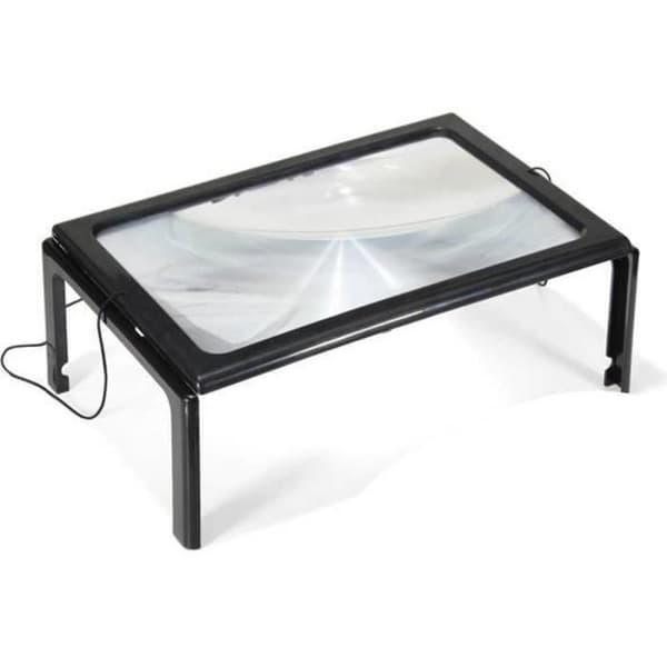 Loupe - Bellson - A4 - LED 4X - Svart - Förstoring 3X