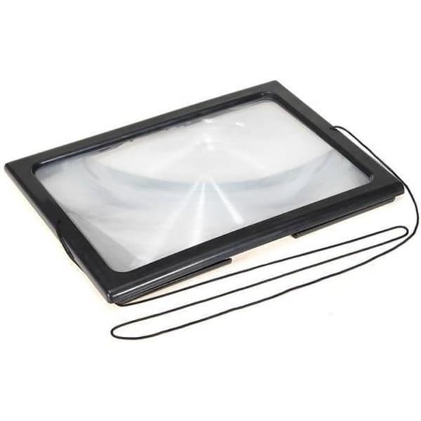 Loupe - Bellson - A4 - LED 4X - Svart - Förstoring 3X