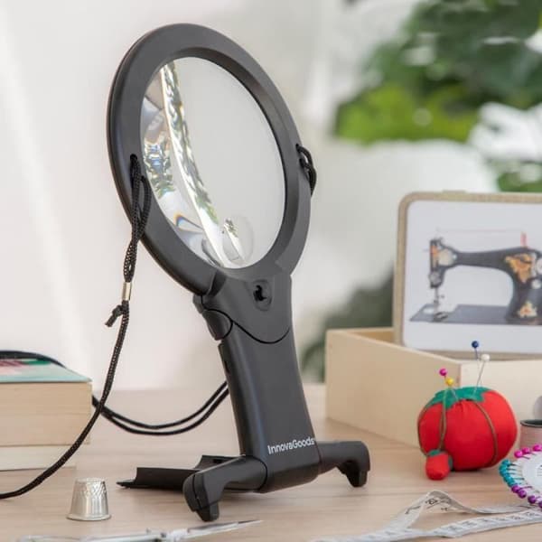 Förstoringsglas med LED - Handsfree - Arbetsbelysning - ny - Vit - GENERISK
