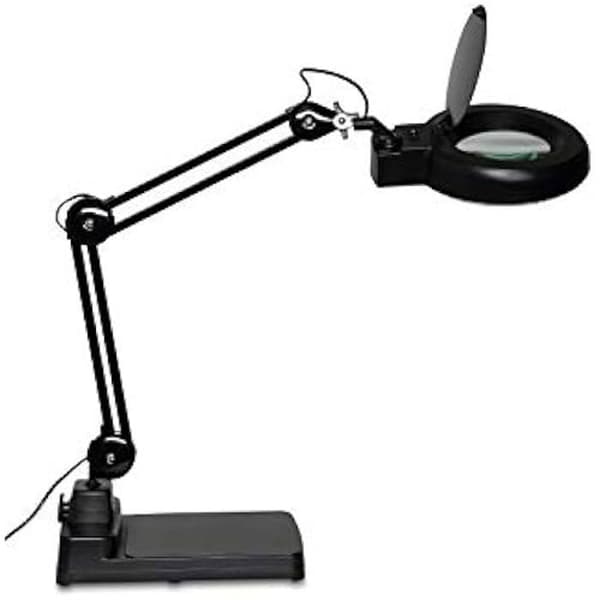 Luppsälamp - MAUL - MAULviso - 54 LED - Förstoring 1,75x - Funktionell design Svart