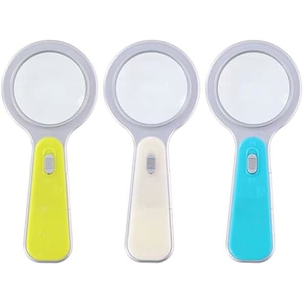 LED-förstoringsglas - EDM - Ø11cm - Med ljus - Fungerar med 2 AA-batterier - Blandat
