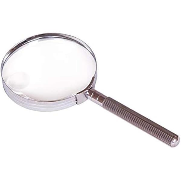 Läsglas - LEVENHUK - Zeno Handy ZH25 - Förstoring 2X/6X - Diameter 90 mm - Bärbar Metallisk