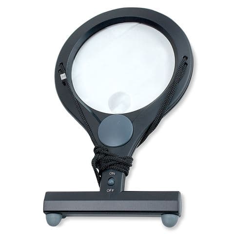 Carson Necklace Loupe 2/4x110mm with LED musta