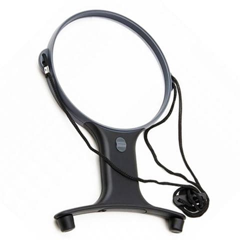 Carson Necklace Loupe 2x130mm HF-66 with LED musta