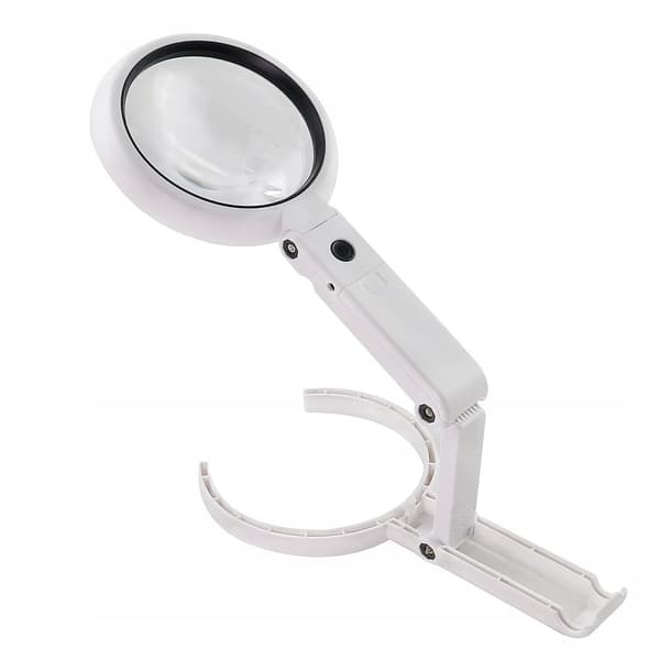 Forstørrelsesglas FORSTØRRELSESGLAS 8x LED-stativ USB-DREVE/Batterier 11x LAMPE