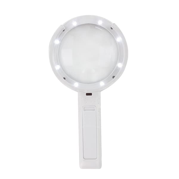 Forstørrelsesglas FORSTØRRELSESGLAS 8x LED-stativ USB-DREVE/Batterier 11x LAMPE