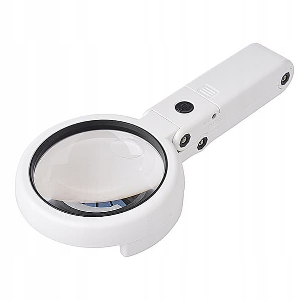 Forstørrelsesglas FORSTØRRELSESGLAS 8x LED-stativ USB-DREVE/Batterier 11x LAMPE