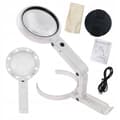 Miniatyrbillede 1 af 8: Forstørrelsesglas FORSTØRRELSESGLAS 8x LED-stativ USB-DREVE/Batterier 11x LAMPE