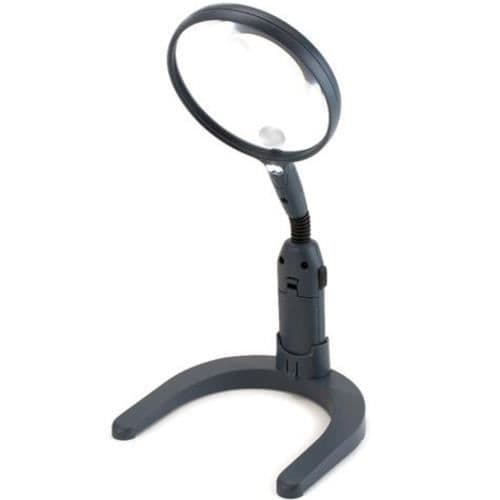 Bordslup - Carson - GN-55 - 2x - 110mm - Integrerad LED Grå, Transparent