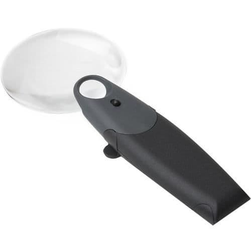 FreeHand FH-25 HD förstoringsglas - CARSON - 5x - integrerad LED Svart