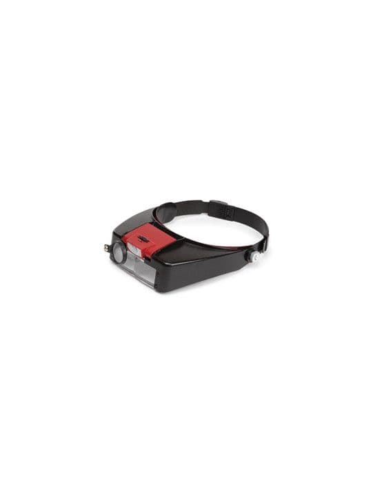 Luppa med pannband - Velleman - Förstoring 1.8x/2.3x/3.3x - LED-belysning - Justerbart pannband