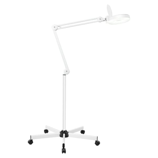 Forstørrelsesglaslampe, 5-8X forstørrelse, 360° justerbart lampehoved, 2400 lumen lysstyrke