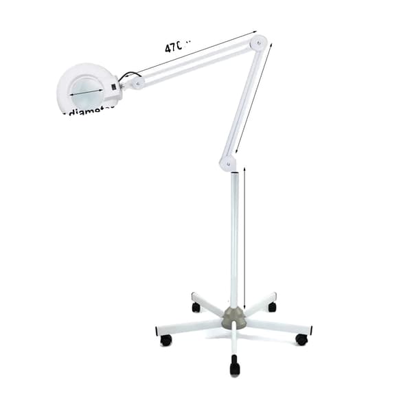Kosmetisk Forstørrelseslys, 22W Effekt, 5X Forstørrelse, Justerbar Arm,Hvid