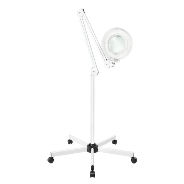 Forstørrelsesglaslampe, 5-8X Forstørrelse, Klar LED-belysning,8X, HVID
