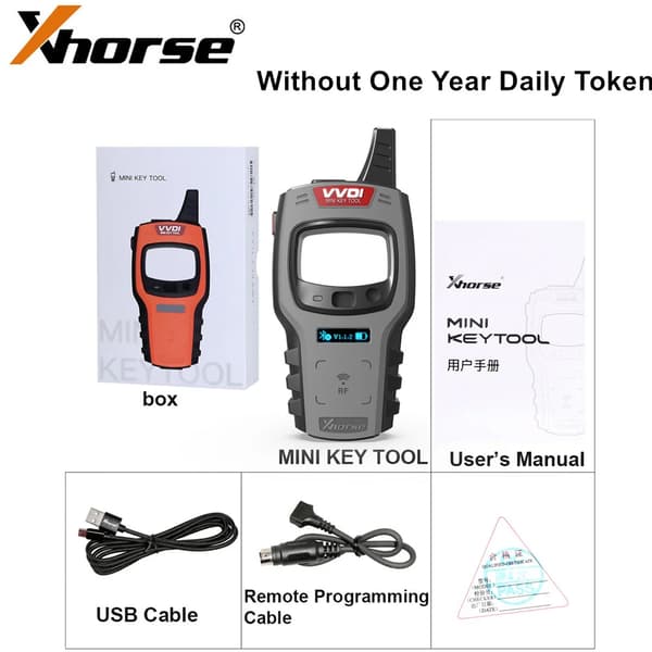 Nøgleprogrammør, Fjernnøglegenerering, Transponder Support, VVDI MINI INGEN TOKEN